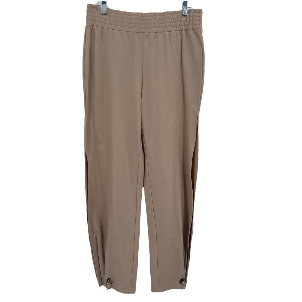 Alice + Olivia Miami Side Slit Nude Toggle Joggers Pants M Versatile Stylish